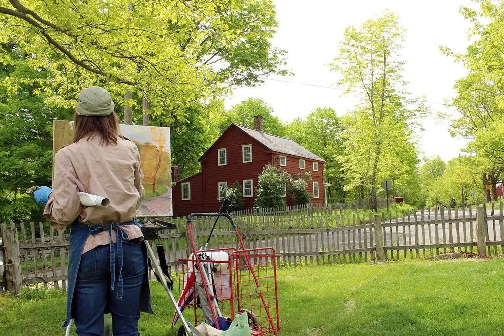 Démarche d'art contemporain en milieu rural associant les habitants